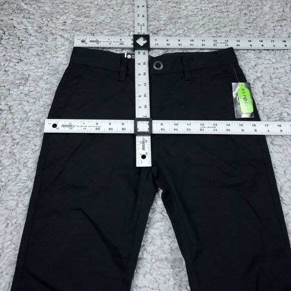 Volcom Frickin Modern Straight Stretch Chino Pants Youth Boys Size 27 Black - Picture 7 of 8